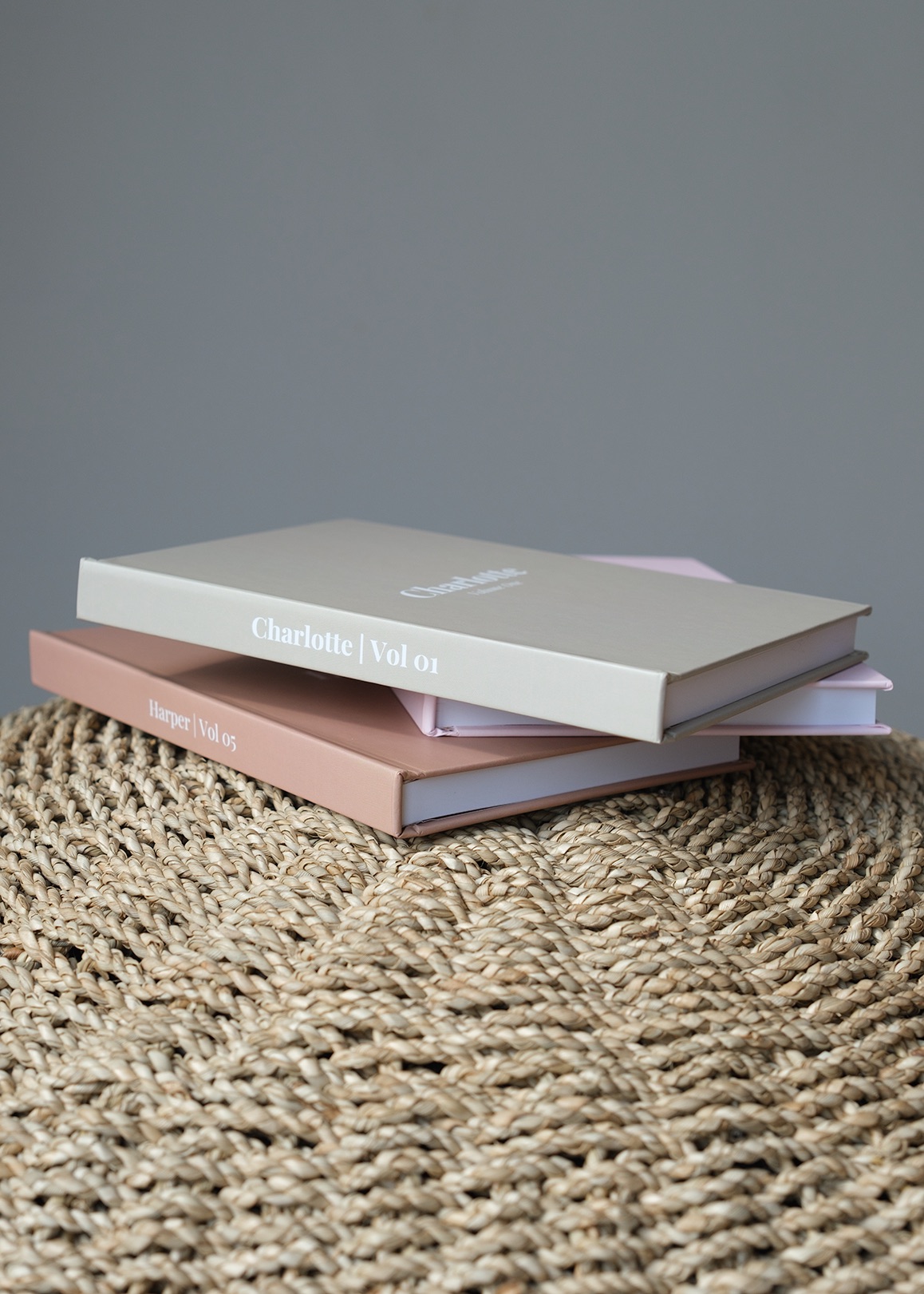 Three Little Life Stories books in a stack